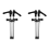 RV 310‑435mm Window Support Rod Telescopic Aluminium Alloy 2