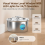Fontaine à eau pour chat en acier inoxydable, prise UE 4