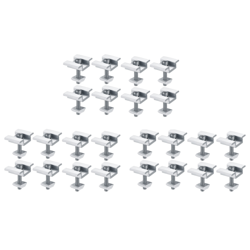 8Pcs Solar Panel Mounting Brackets, Clamps, for PV Solar Panel 35mm