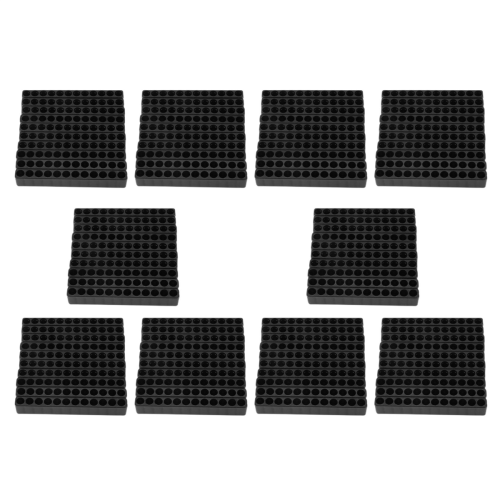 10pcs 12-Hole Screwdriver Bit Holder Black For Six Angle 6.35mm