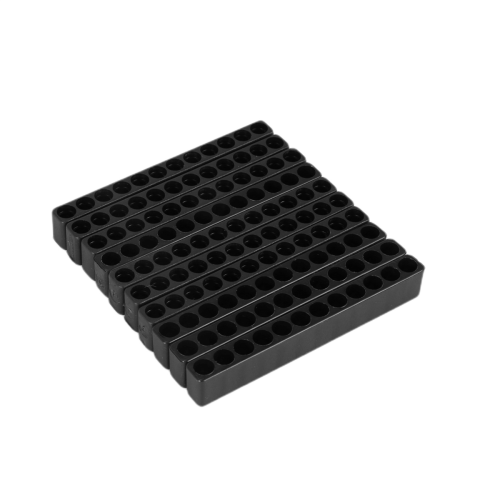 10pcs 12-Hole Screwdriver Bit Holder Black For Six Angle 6.35mm 1