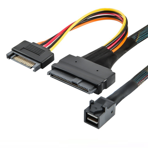 Câble SAS HD 12G intégré vers U.2 36P SFF-8643 vers SAS U.2 SFF-8639 2