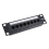 Rack de rede Patch Rack CAT6 de 8 portas, 6,89 polegadas, 1U, com soquete RJ45 7