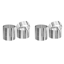 6 stuks hamburgerbroodjesringen, hamburgervorm, grote ringvormen van 10 cm