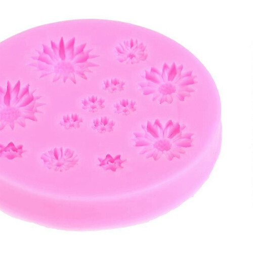(1 Pcs, Gray) Floral Cake Decor Silicone Molds for Wedding Cake Making 2