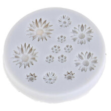 (1 Pcs, Gray) Floral Cake Decor Silicone Molds for Wedding Cake Making