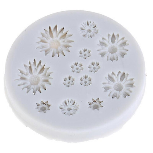 (1 Pcs, Gray) Floral Cake Decor Silicone Molds for Wedding Cake Making