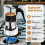 9 Cup Glass Clear Moka Pot Thickened Stovetop Espresso Maker 4