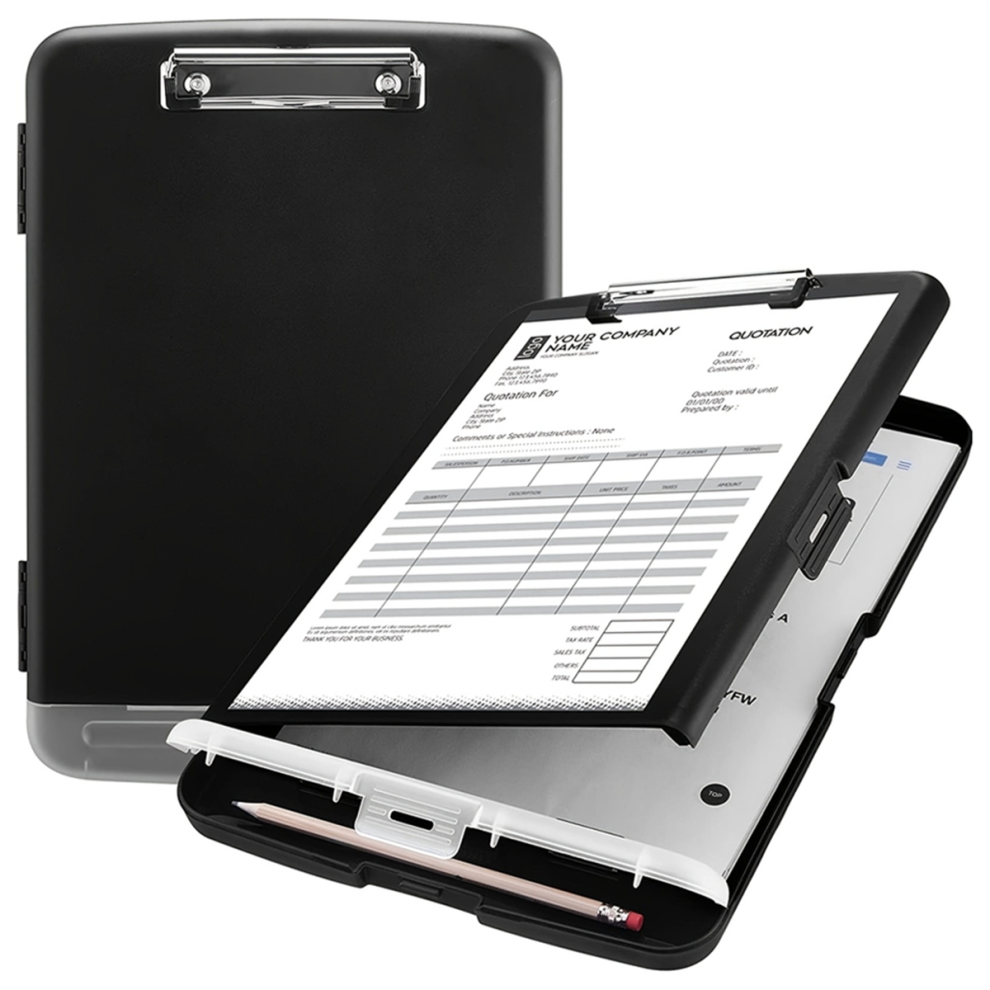 Grote Waterdichte A4-Bestandsdoos Met Penhouder, Bureaumap Van Kunststof-image