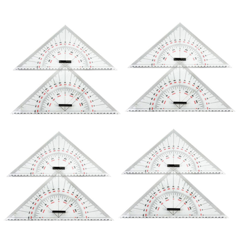 Régua triangular para desenho de cartas náuticas Régua triangular de 300 mm
