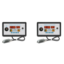 Termostato inteligente digital ZFX-W9002 com controle de temperatura e umidade