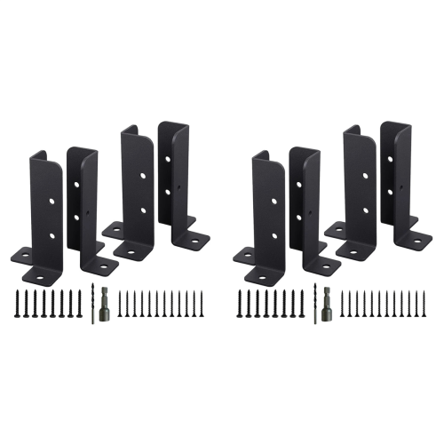 4Pcs Adjustable Deck Post Anchor Base Brackets Fence