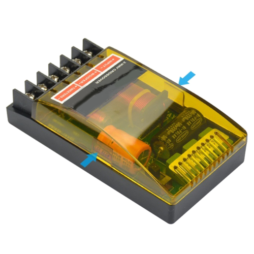 2 stuks 2-weg autoradio audiofrequentieverdeler luidspreker crossoverfilter 2