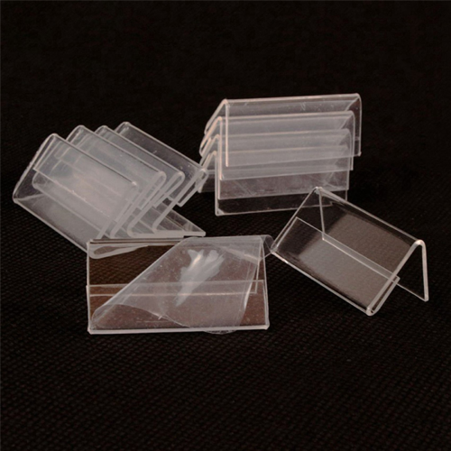Clear Signage Card Holder Poster Holder Plastic Mini Label Holder 1