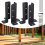 4Pcs Adjustable Deck Post Anchor Base Brackets Fence 3