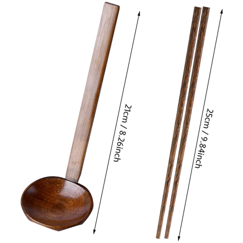 4 Pieces Japanese Long Handle Large Spoon Ramen Spoon 2