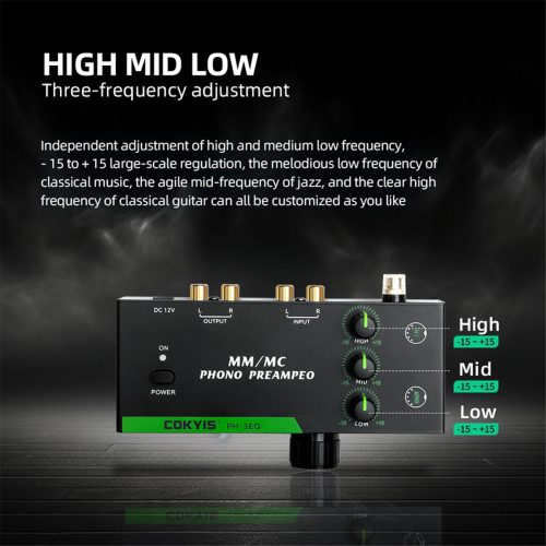 Record Player Amplifier Support mm/ Cartridges,(EU) 2
