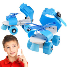 Outdoor Roller Skates, Roller Skates for Beginners with 4 Wheels, Easy to Carry for , Daughter, Son, Sister, Indoor and Outdoor blue