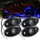 Kit di luci al neon a LED da 4 pezzi con 9 LED per camion da strada e barche blu 3