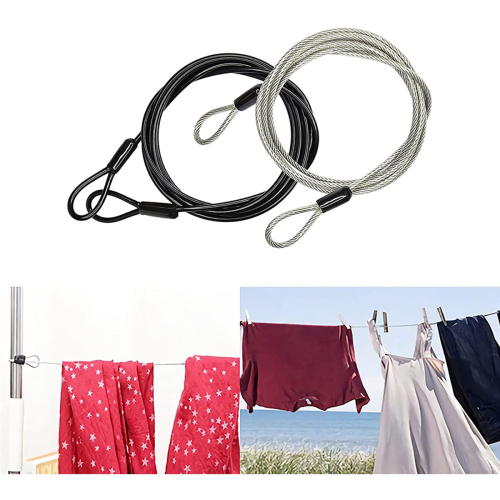 Travel Security Cable Lock,Braided Steel Coated Safety Cable 2