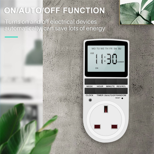 UK Plug Digital Plug Socket, Electrical Programmable Timer Switch