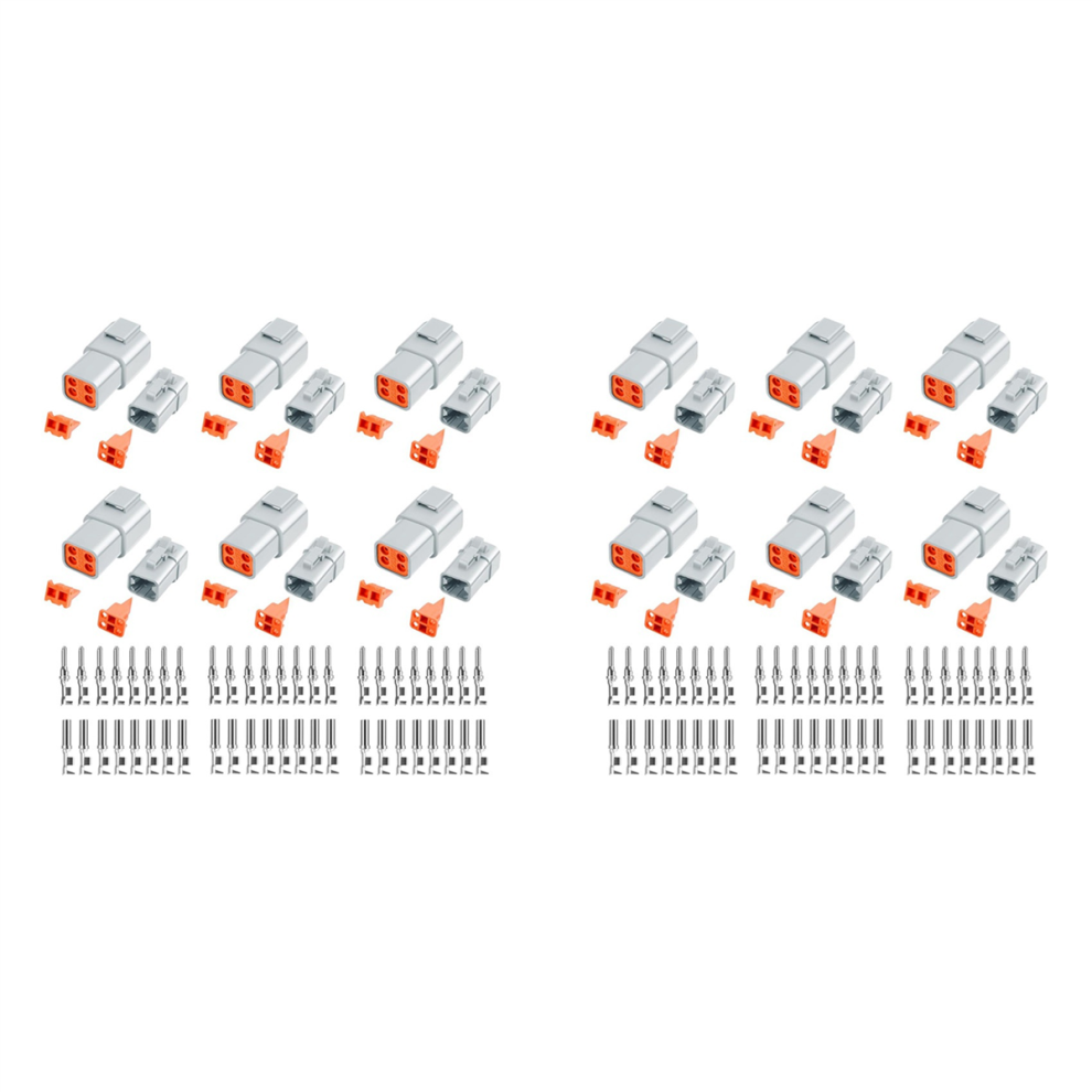 72 Pcs Deutsch Dtp Connector Kit With Size 12 Stamped Contacts Gauge 4714141577630