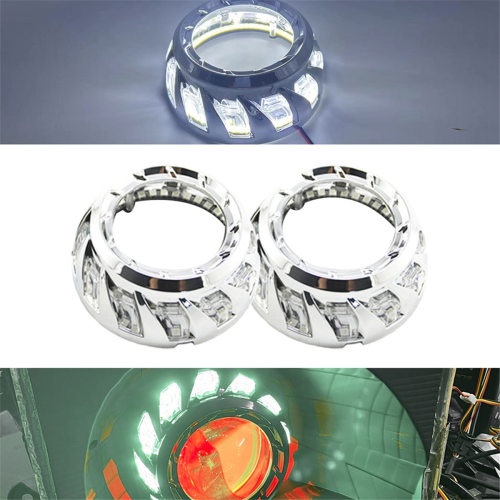 peças de 3 polegadas xenônio LED lente do projetor espiral cobertura 1