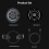 Magnetic Phone Cooler USB Fan RGB Light Temp Control for Gaming 6