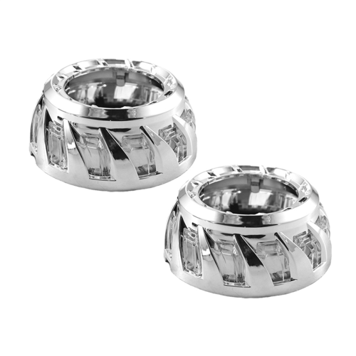 peças de 3 polegadas xenônio LED lente do projetor espiral cobertura