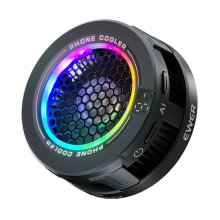 Magnetic Phone Cooler USB Fan RGB Light Temp Control for Gaming