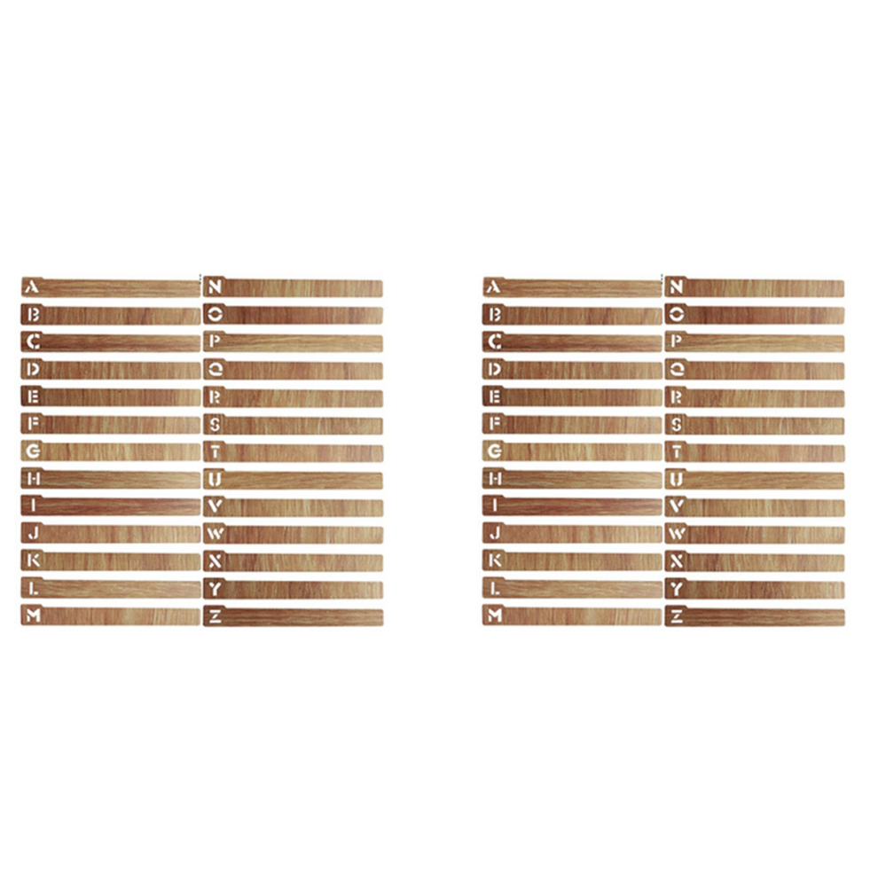 26 Pcs Vinyl Record Dividers Wooden Record Dividers Alphabetical A-Z 4714141581798