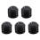 Set di 4 cuscinetti per gambe in plastica per pianoforte (nero) 1