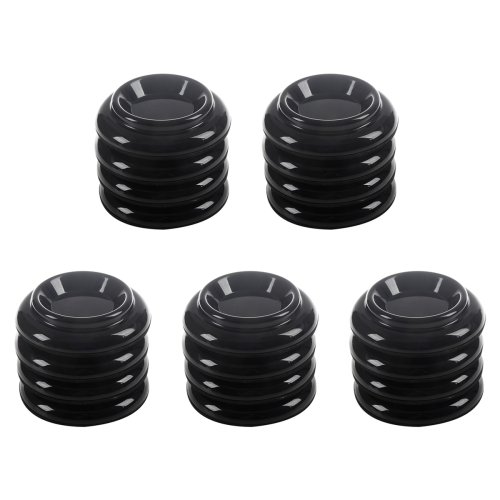 Set di 4 cuscinetti per gambe in plastica per pianoforte (nero)