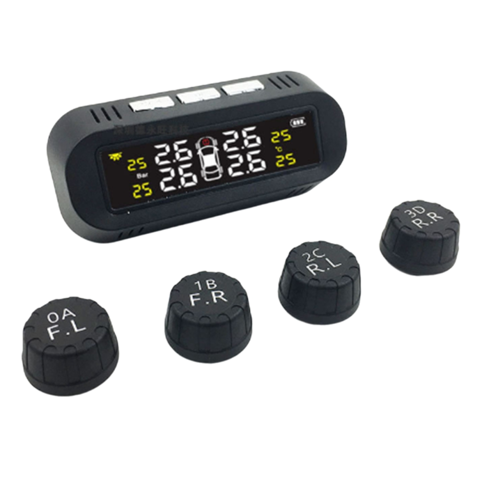 Solar Tire Pressure Monitoring System Temperature Warning Save 4714141585604