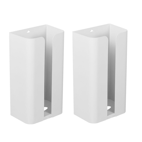 Tissue Holder, Garbage Bag Dispenser for Fridge Kitchen Laundry White