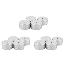 4 stuks 40x20mm aluminium HIFI AMP-luidsprekerisolatiestandaard (zilver)
