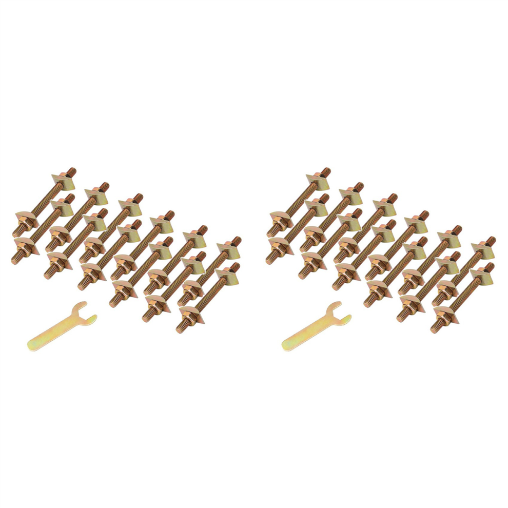 12Pcs Countertop Connector Bolts, M8x100mm Countertop Joint Fasteners 4714141586830