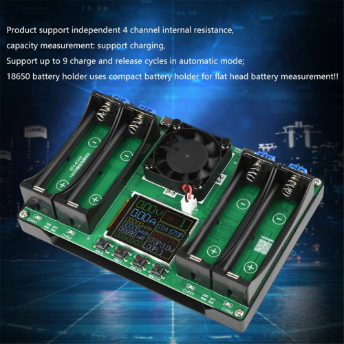 18650 Type-C LCD 4/1 Channel Display Battery Capacity Tester 1