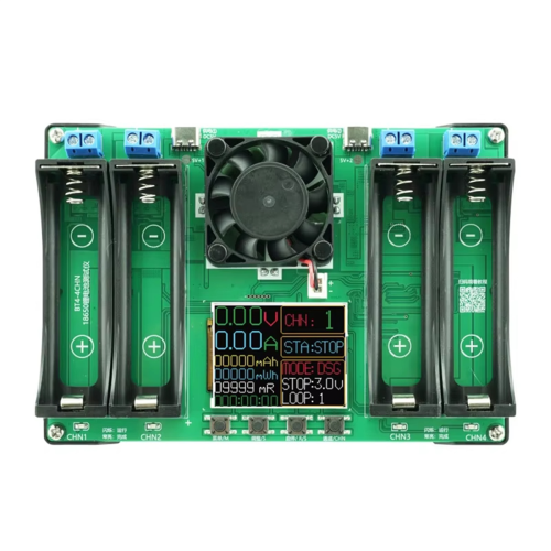 18650 Type-C LCD 4/1 Channel Display Battery Capacity Tester
