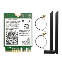 AX210NGW WiFi Card+8DBi Antenna 2.4G/5G/6Ghz Tri-Band Bluetooth 5.3