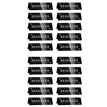10 stuks gereserveerde tafelborden, acryl gastenreserveringstafelborden
