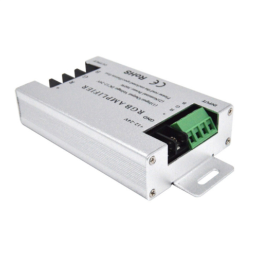 Ελεγκτής ενισχυτή LED RGB 360W DC12V-24V 30A με κέλυφος αλουμινίου 2