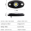 Kit di luci al neon a LED da 4 pezzi con 9 LED per camion da strada e barche, bianco 3