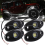 Kit di luci al neon a LED da 4 pezzi con 9 LED per camion da strada e barche, bianco 4
