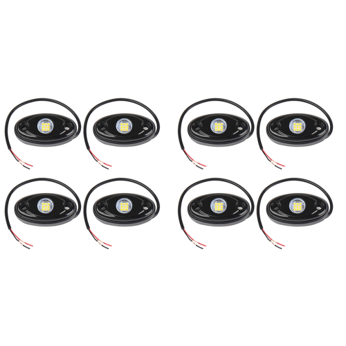 Kit di luci al neon a LED da 4 pezzi con 9 LED per camion da strada e barche, bianco 1
