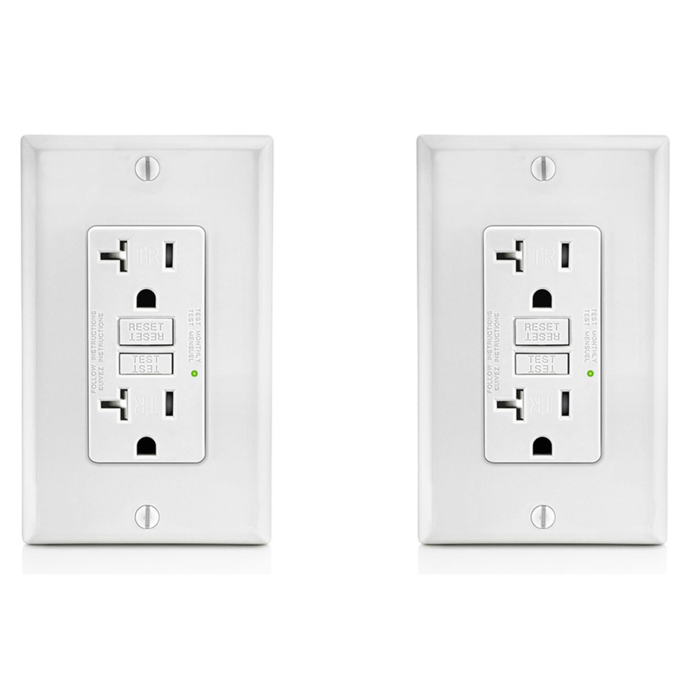Gfci Outlet 20A, Gfi Electrical Receptacle With Led Indicator 4714141592695