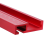 T-Track 45 Chute com escala mm/polegadas Liga vermelha T-tracks Slot Miter 3