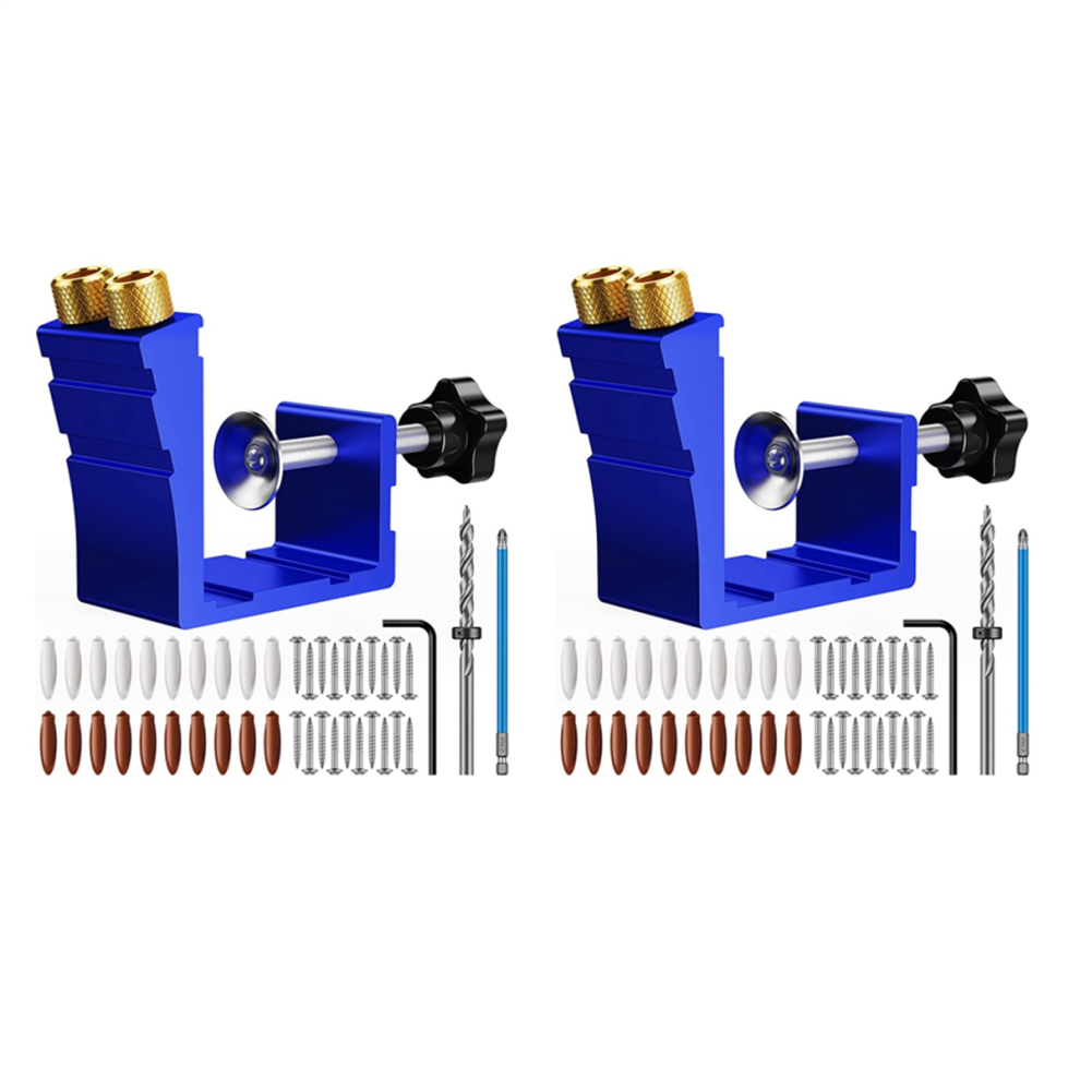 Pocket Hole Jig Kit, Pocket Hole Drill Guide Jig Set A 4714141595658