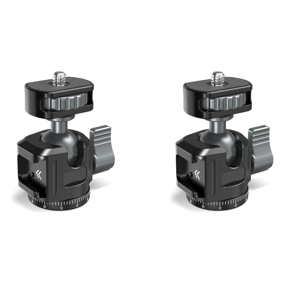 For Mini Ball Head Panoramic Tripod Head + Cold Shoe Mount Adapter 4714141594859