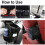 Hanging Car Trash Can with Storage Pockets Foldable Vehicle Trash Bag 3